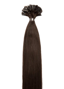 20 Inch Nail/ U-Tip Hair Extensions #1C Mocha Brown