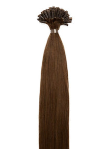 20 Inch Nail/ U-Tip Hair Extensions #2 Dark Brown