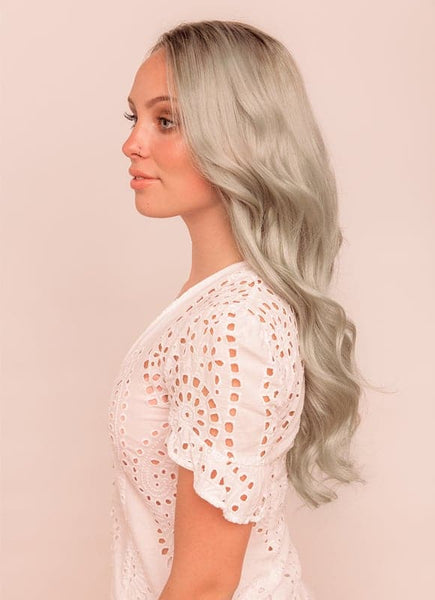 20 Inch Ultimate Volume Clip in Hair Extensions #Silver