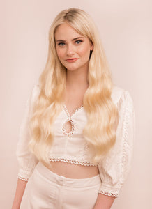 22 Inch Halo Hair Extensions #60 Light Blonde