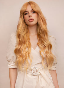 24 Inch Deluxe Clip in Hair Extensions #27 Strawberry Blonde