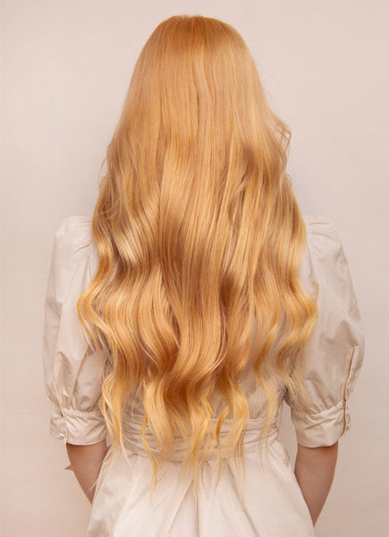 24 Inch Deluxe Clip in Hair Extensions #27 Strawberry Blonde