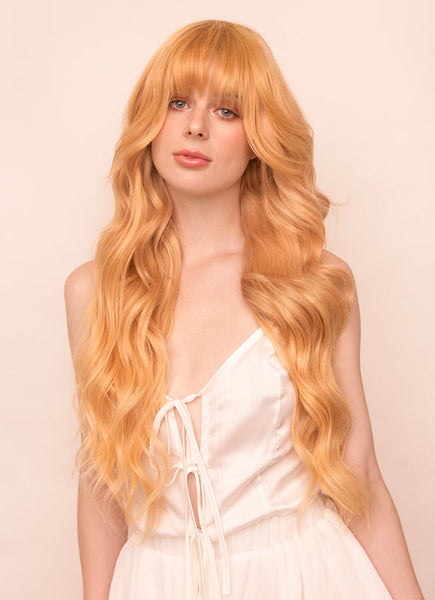 Halo hair outlet extensions strawberry blonde