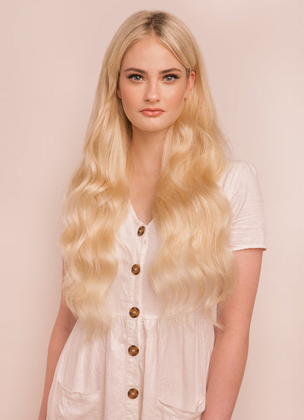 24 Inch Nail/ U-Tip Hair Extensions #60 Light Blonde