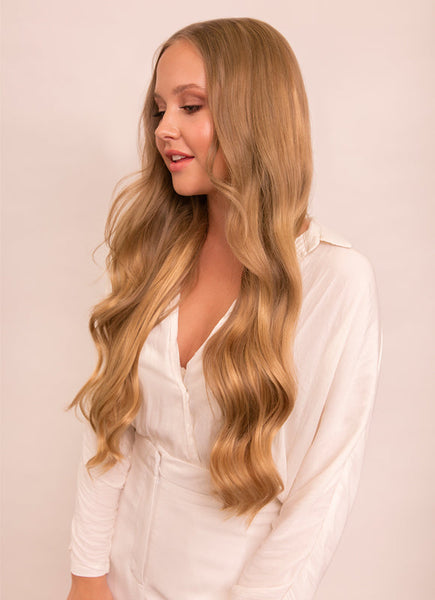 24 Inch Tape Hair Extensions #18 Golden Blonde