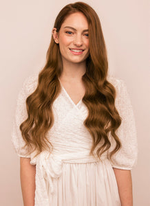 24 Inch Tape Hair Extensions #6 Light Chestnut Brown