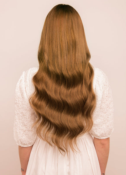 24 Inch Tape Hair Extensions #6 Light Chestnut Brown