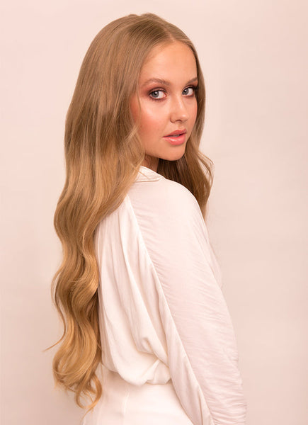 24 Inch Ultimate Volume Clip in Hair Extensions #18 Golden Blonde