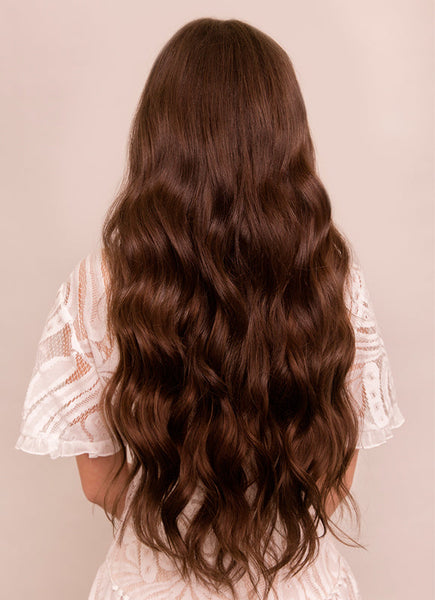 24 Inch Ultimate Volume Clip in Hair Extensions #2 Dark Brown