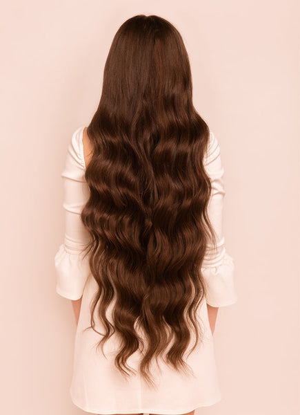 30 inch clip in hair extensions #2 dark brown 2