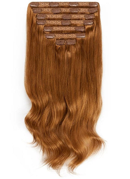 20 Inch Ultimate Volume Clip in Hair Extensions #6 Light Chestnut Brown