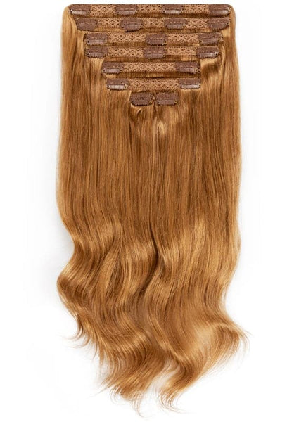 20 Inch Ultimate Volume Clip in Hair Extensions #8 Chestnut Brown