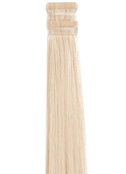 20 Inch Remy Tape Hair Extensions Platinum Blonde