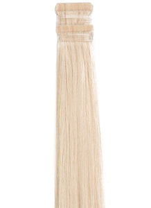 24 Inch Remy Tape Hair Extensions Platinum Blonde