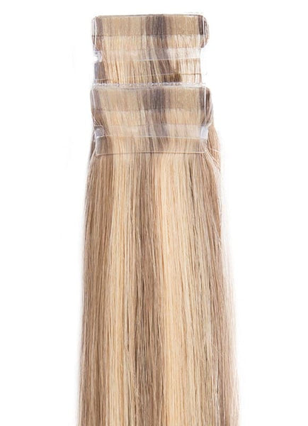 20 Inch Remy Tape Hair Extensions #P14/24K Balayage