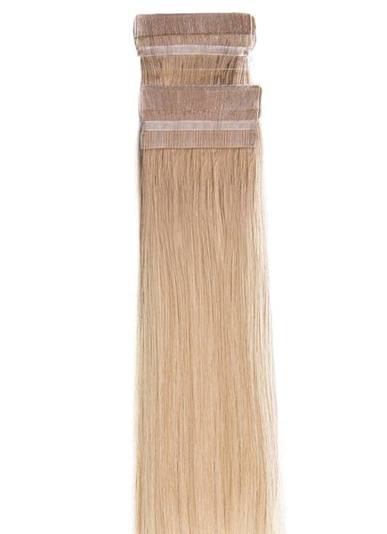 20 Inch Remy Tape Hair Extensions #T/Grey/18+60 Ombre