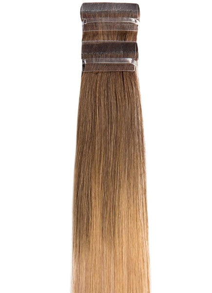 20 Inch Remy Tape Hair Extensions #T4/27+T8/24A Ombre