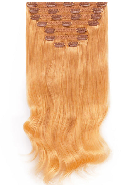 16 Inch Ultimate Volume Clip in Hair Extensions #27 Strawberry Blonde