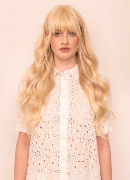 Clip in Fringe/ Bangs #60 Light Blonde