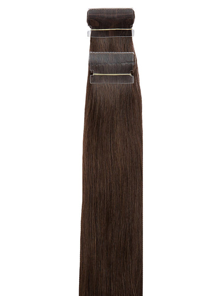 24 Inch Tape Hair Extensions #2 Dark Brown